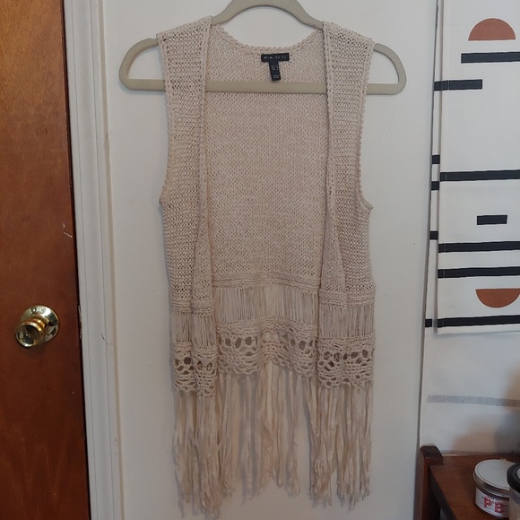 3 for $23 Crochet Fringe Festival Vest - Picture 1 of 4